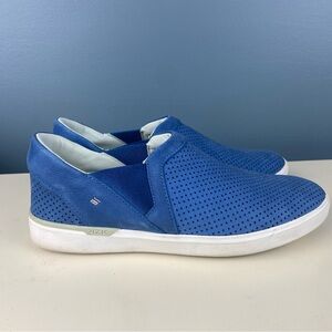 Kizik Vienna Blue Leather Slip On Comfort Athletic Sneakers Womens Size US 8